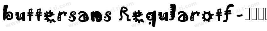 buttersans Reqularotf字体转换